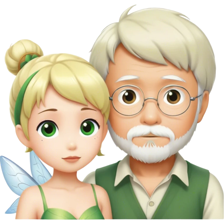 Hayao Miyazaki and Tinker Bell emoji