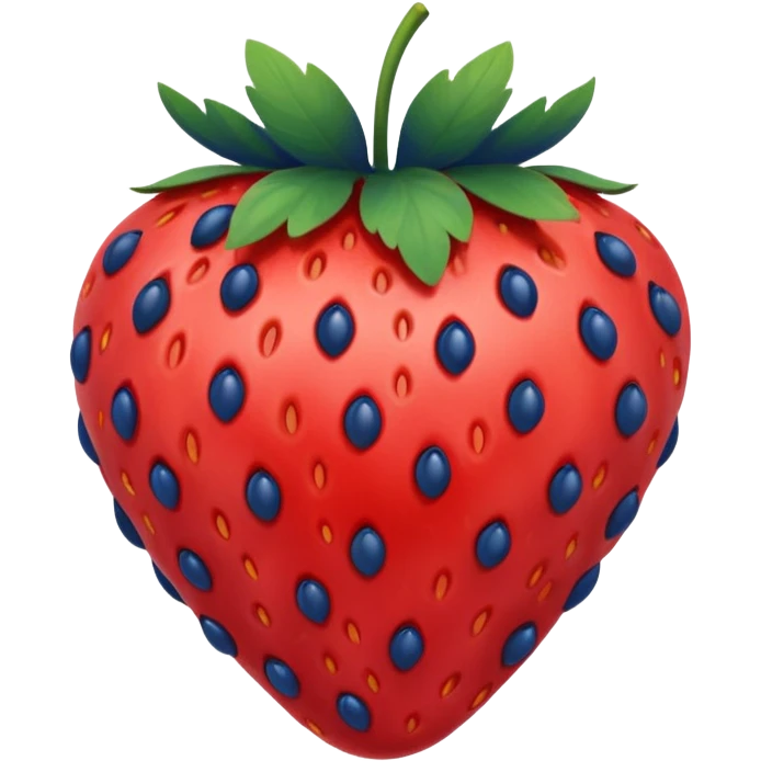 Strawberry and blueberry emoji