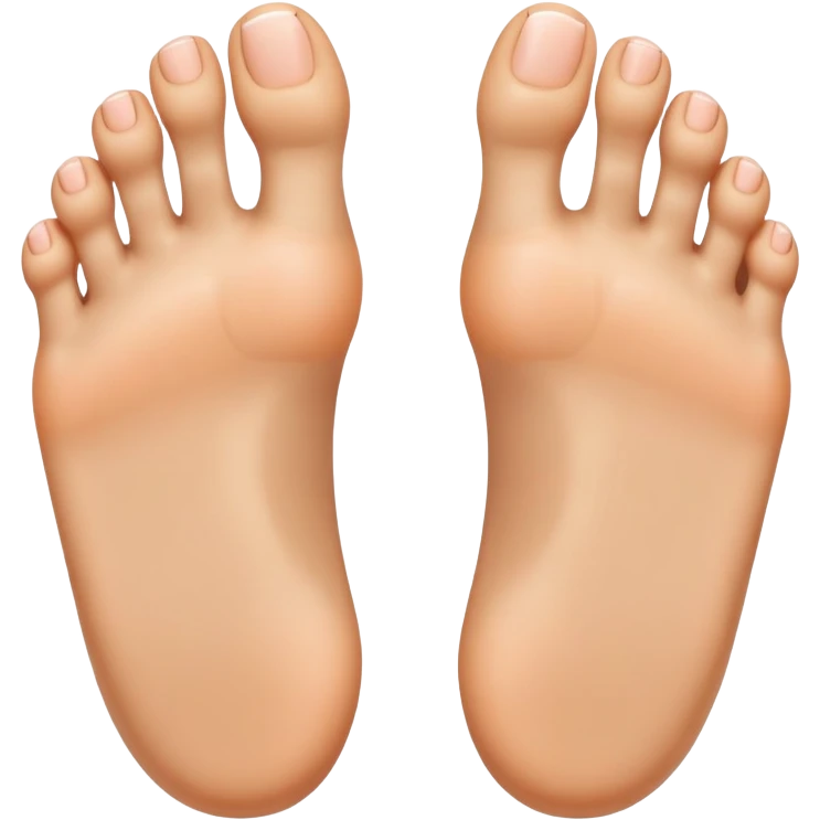 foot with toes spread wide like fingers emoji