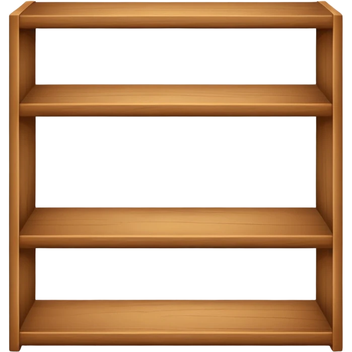 empty shelves, simple, clear emoji