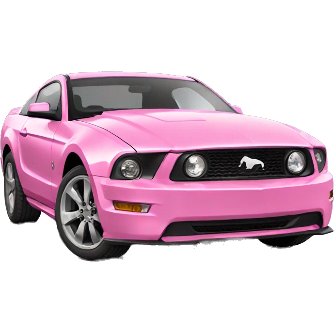 Pink mustang emoji