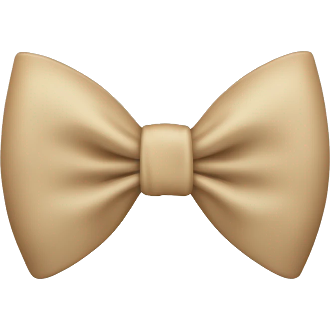 Beige bow emoji
