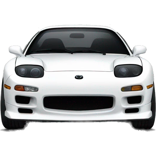 White Mazda Rx7  emoji