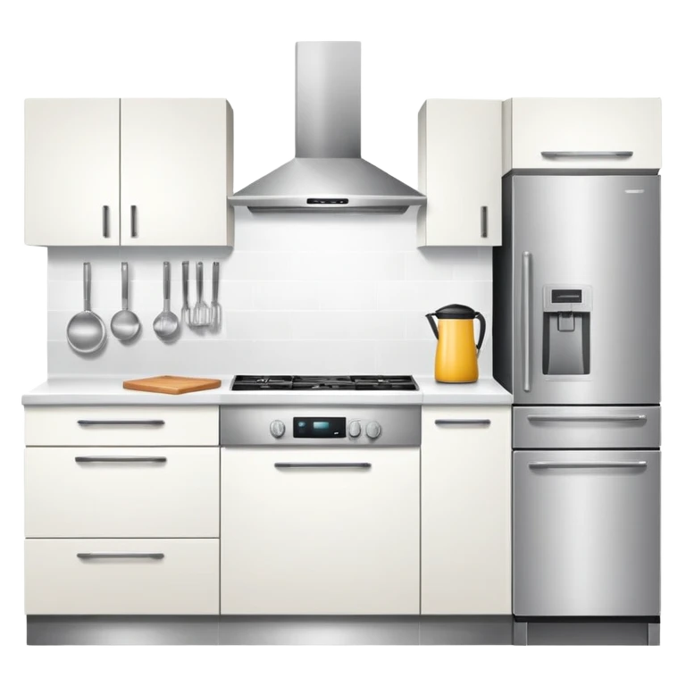 modern kitchen with countertop and appliances emoji