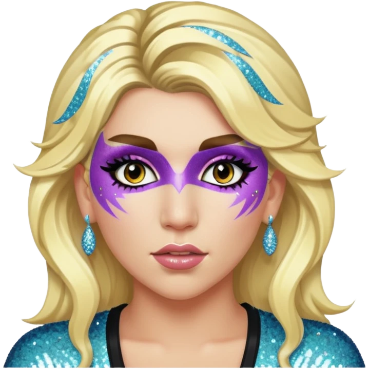 ke$ha with glitter emoji