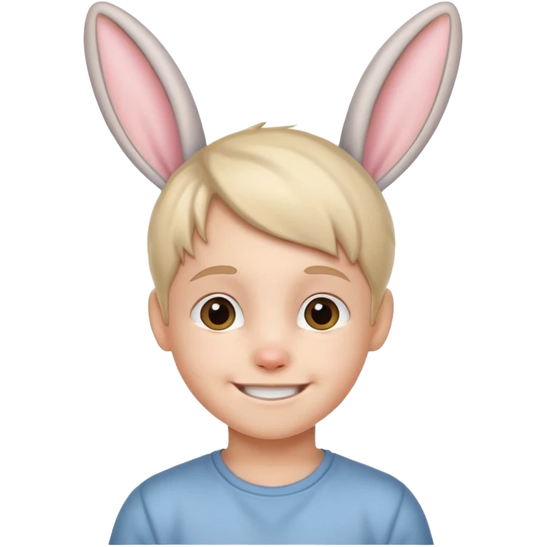 kid with bunny ears emoji