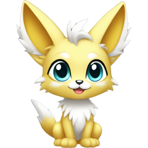 shiny anthro sparkle-furry fur-sona chibi-style Fakémon-hybrid full body emoji