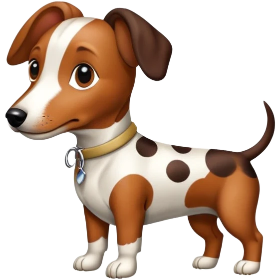Teckel arlequin emoji