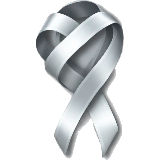 Silver ribbon emoji