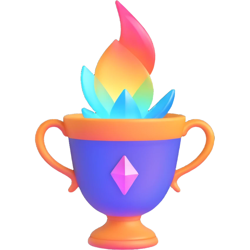 holy grail, radiant cup, mystical aura emoji