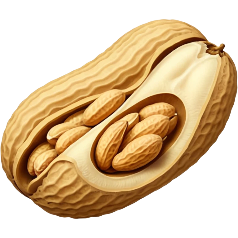 a Peanut with detail (no face) emoji