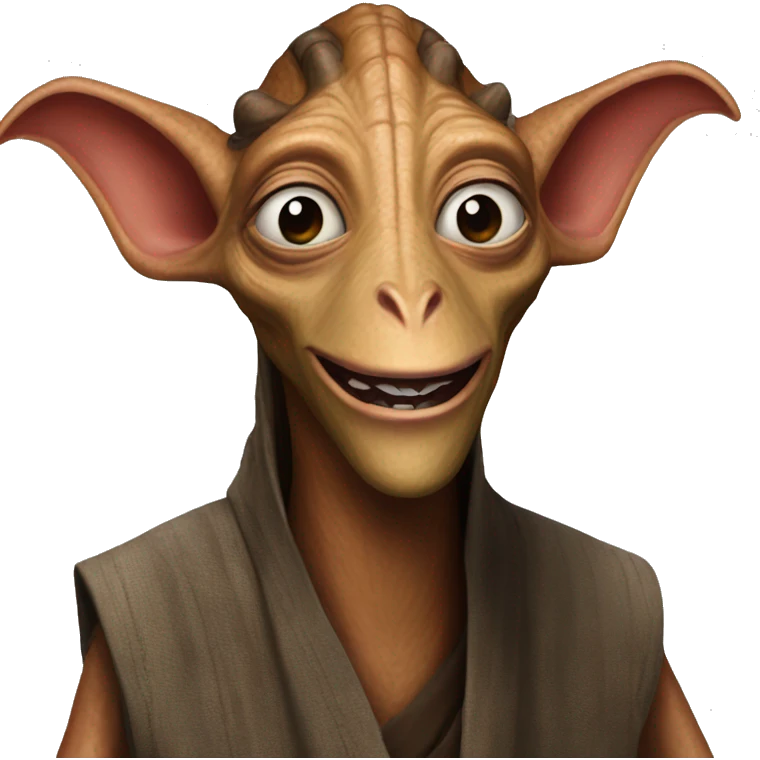 Jar Jar Binks happy  emoji
