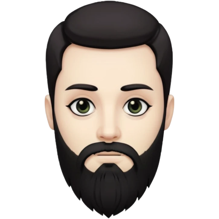 goth men with beard emoji