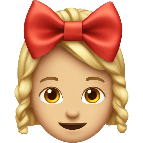 Red bow emoji