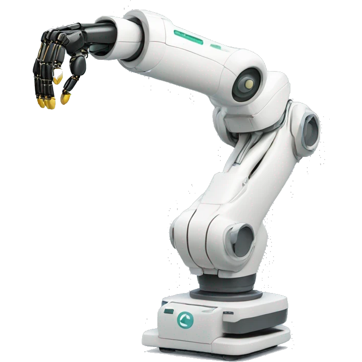 medical robotic arm with parallel gripper emoji
