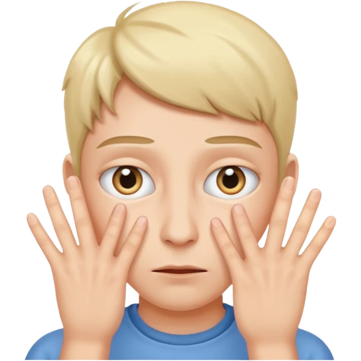 Peeking eyes through fingers emoji