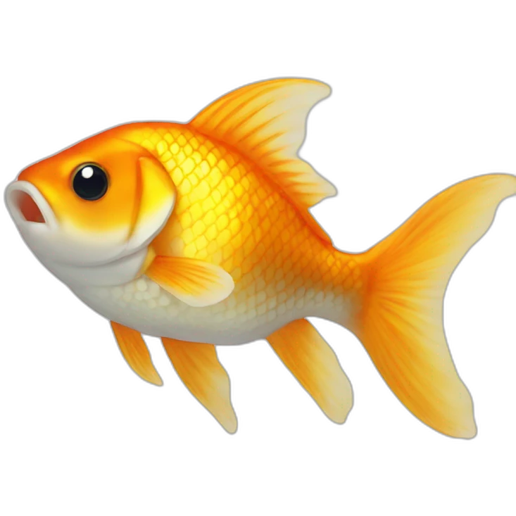 A derpy goldfish emoji