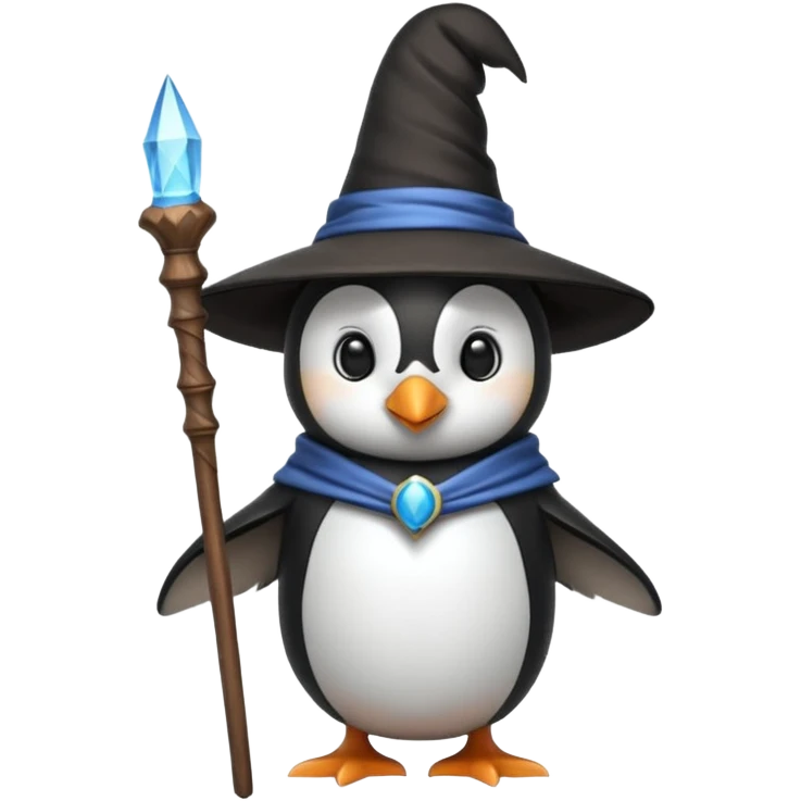 Penguin Wizard emoji