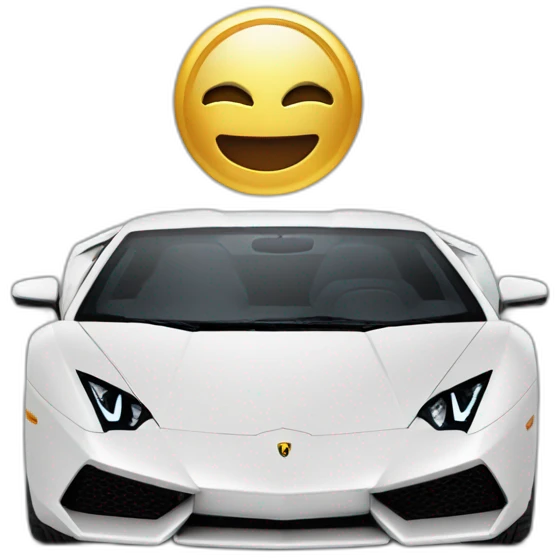 lamborgini en or emoji