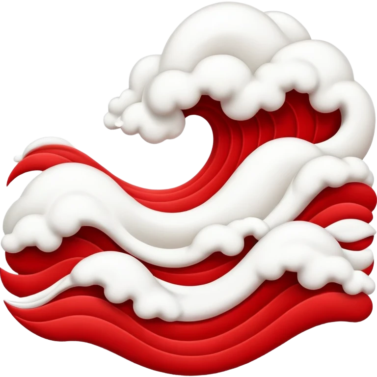 Red wave emoji