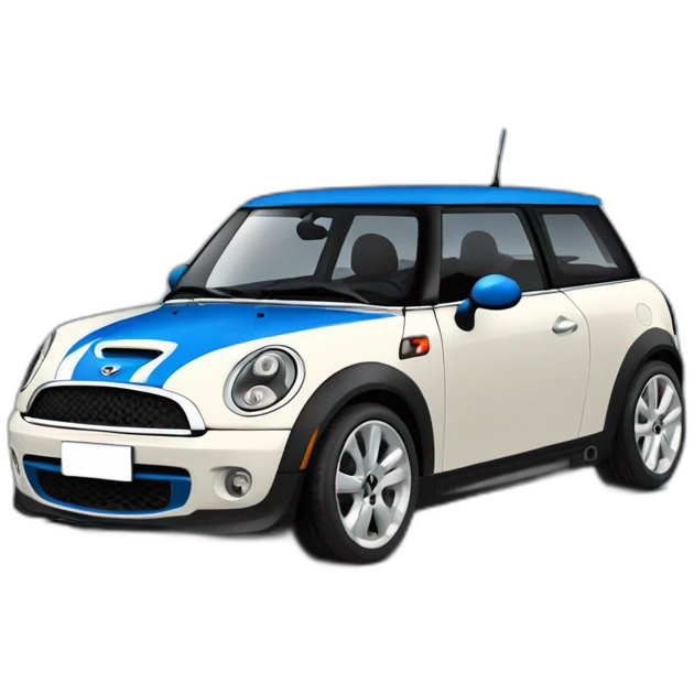 Blue Mini cooper r56s emoji
