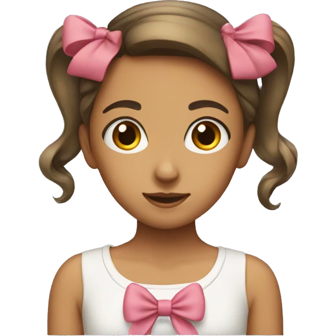 Girl with bow emoji