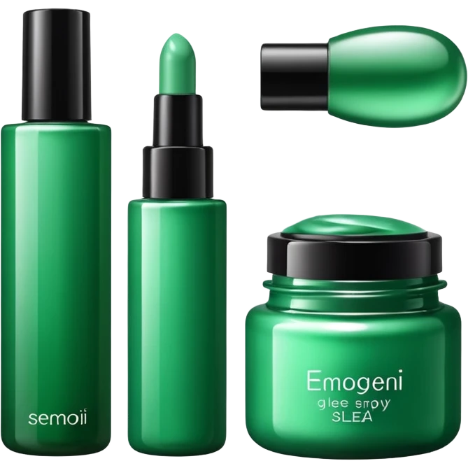 green corean cosmetics emoji