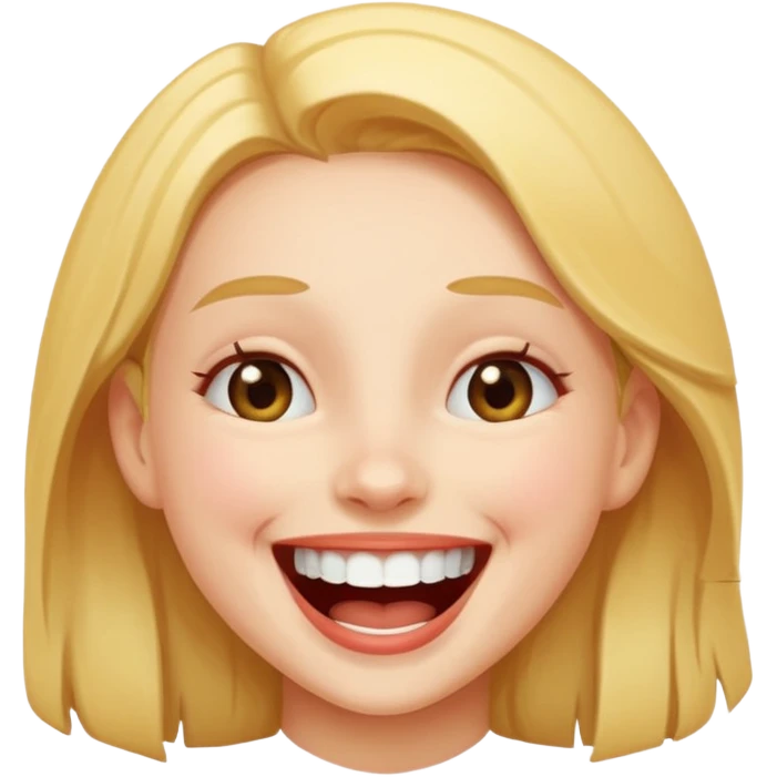 Girl laughing  emoji