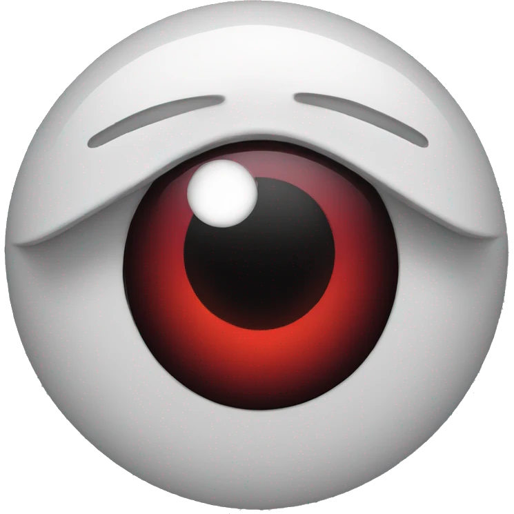 Red eyes emoji