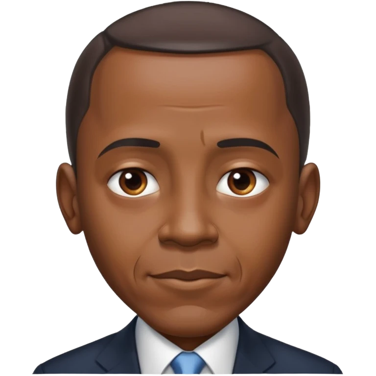 barrack obama with a insanley large forhead emoji