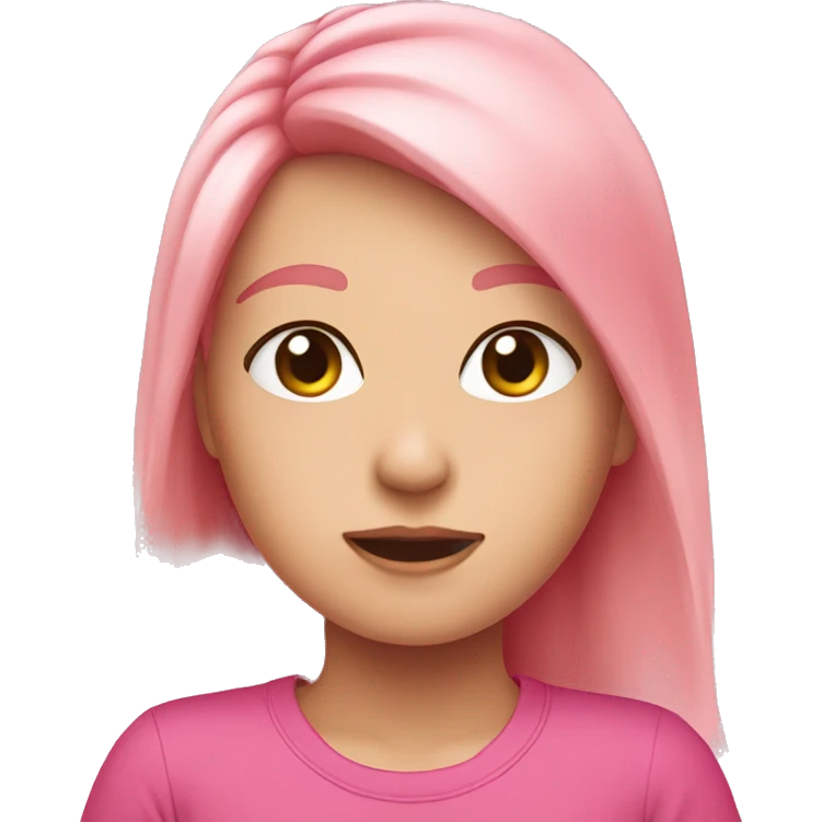 Pink cute stuff emoji