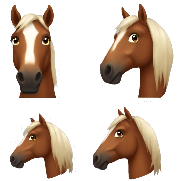 Chestnut horse head emoji