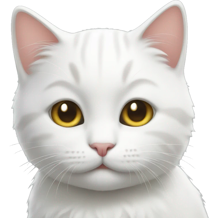 white kitty emoji