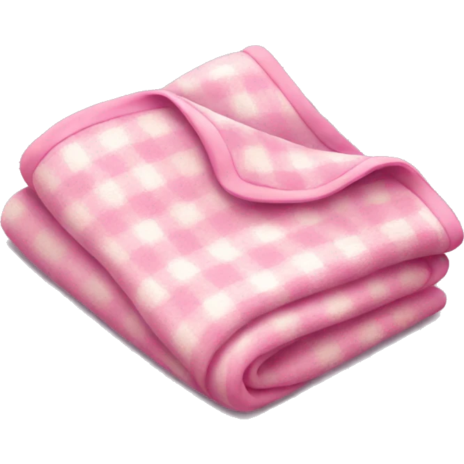 Cute pink blanket emoji