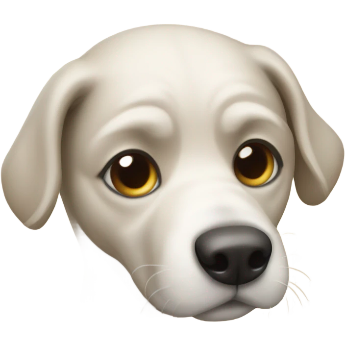  Dog with one is emoji