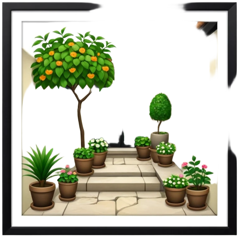 Terrace and garden emoji