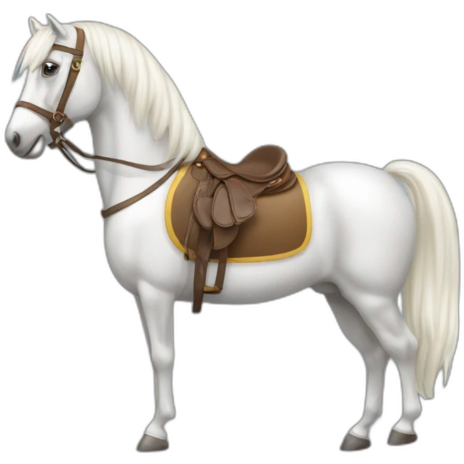 Cheval avec selle emoji