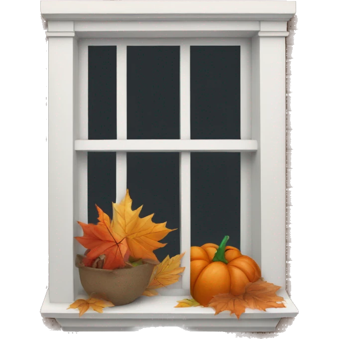 fall window sill emoji