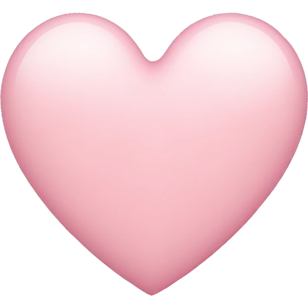 Light pink heart emoji
