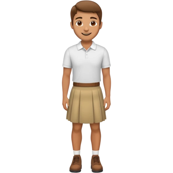 man wearing skirt emoji