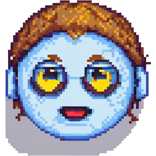 the concept of 'rizz' as a cool, confident, charismatic emoji, pixel art style emoji