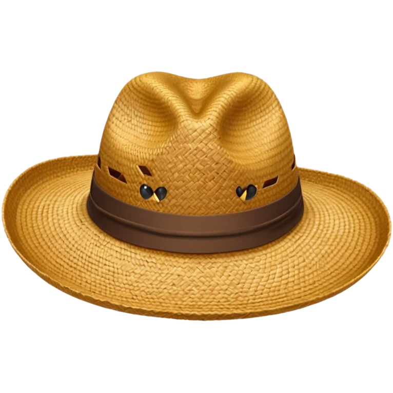 Chapeau de paille emoji