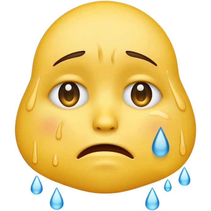 Crying unisex yellow emoji emoji