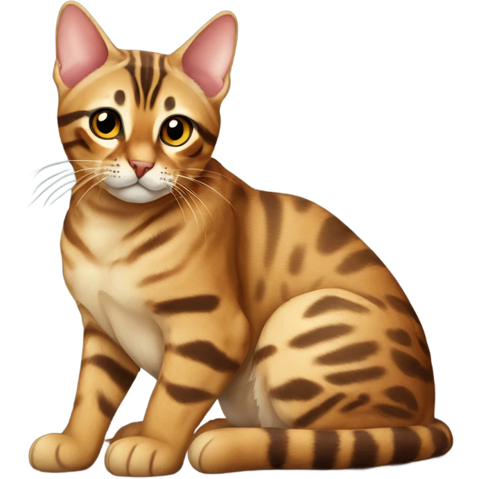 bengal cat sitting  emoji
