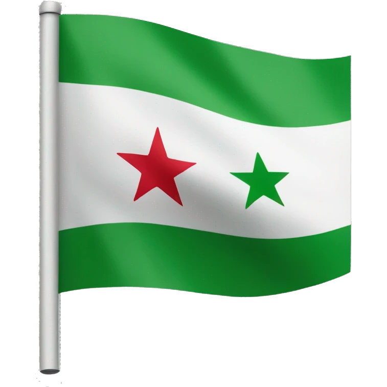 Green Syrian flag emoji