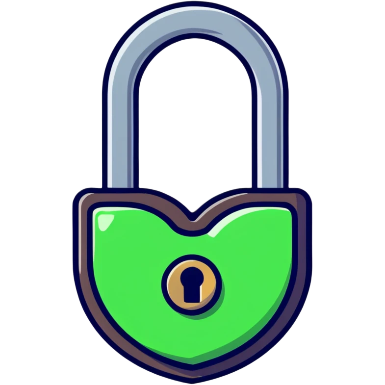 padlock with heart shape emoji