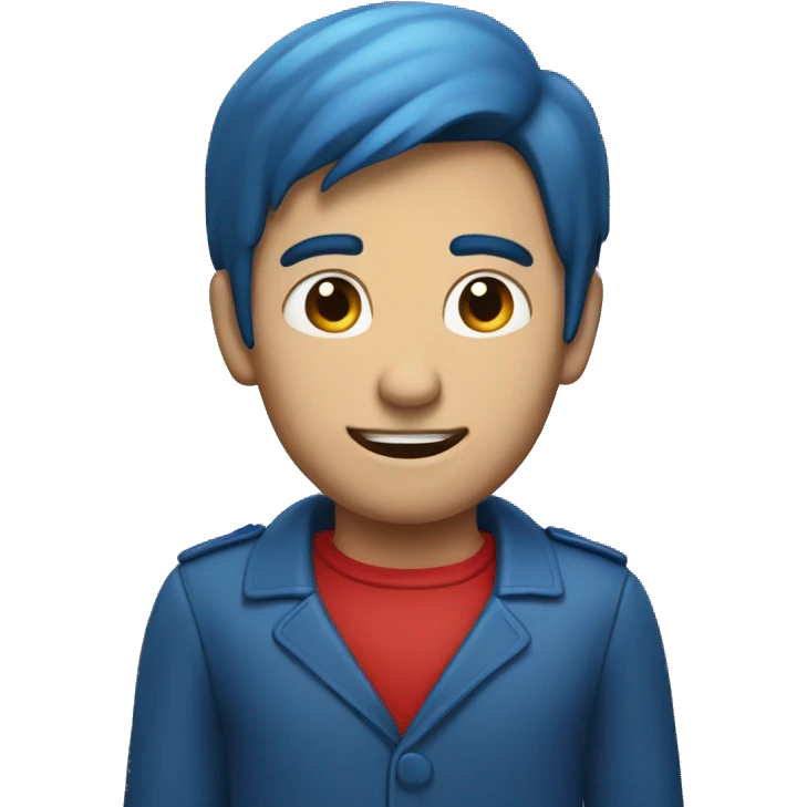 Corazón rojo y azul emoji