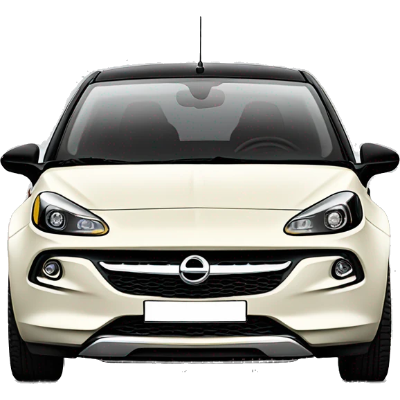 opel adam rocks cream white de face emoji
