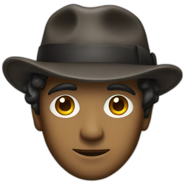 Sherlock holmes with hat emoji