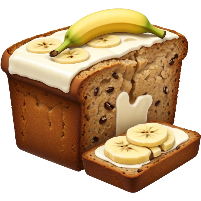 Oat milk coffee and banana bread emoji